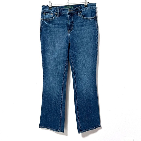 Ralph Lauren Blue Straight Leg Jeans 8P - Picture 1 of 9